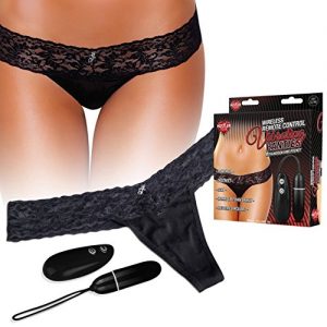 Black Thong Vibrating Panty with the Hidden small Bullet