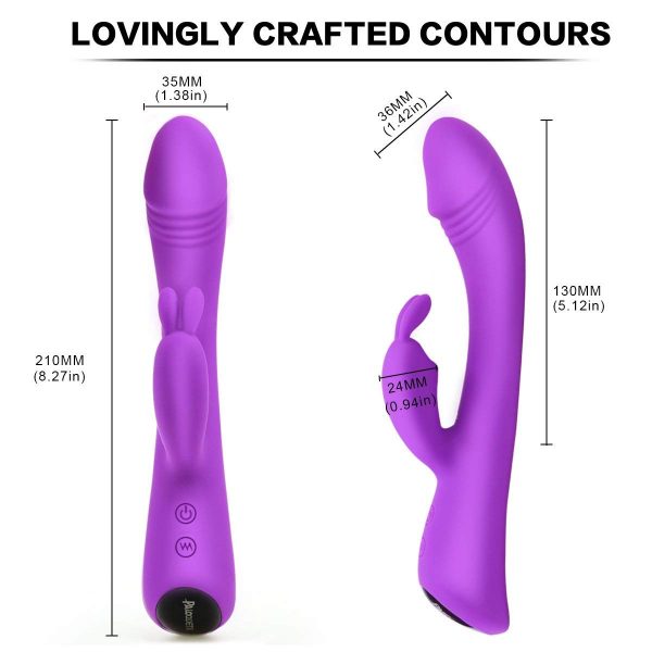 9 Modes Quiet Dual Motor Clitoris Stimulation Rabbit Vibrator