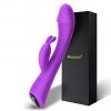 9 Modes Quiet Dual Motor Clitoris Stimulation Rabbit Vibrator with power button