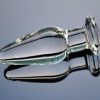 Transparent Crystal Glass Anal Insertion Butt Plug