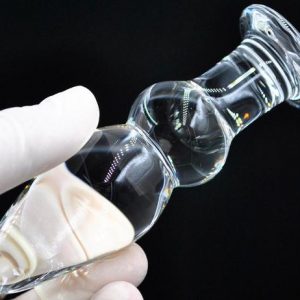 Transparent Crystal Glass Anal Play Anal Beads Plug is designed with an adventurous beginne