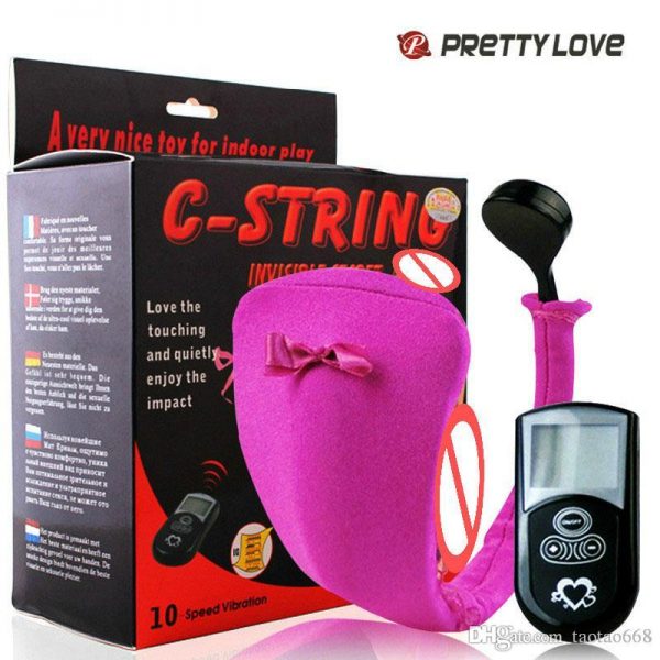 10 Frequency C-string Vibrating Panty with the Hidden small Bullet