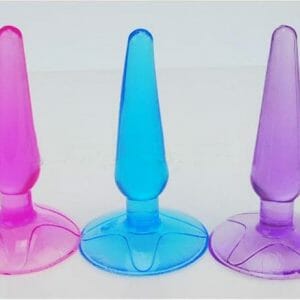 Silicone Butt Plug with suction cup and different colors