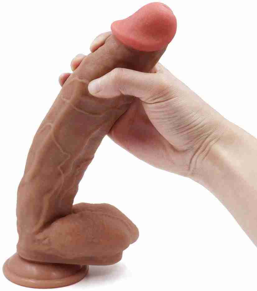 Extremely Soft and realistic 12 inch dildo with balls